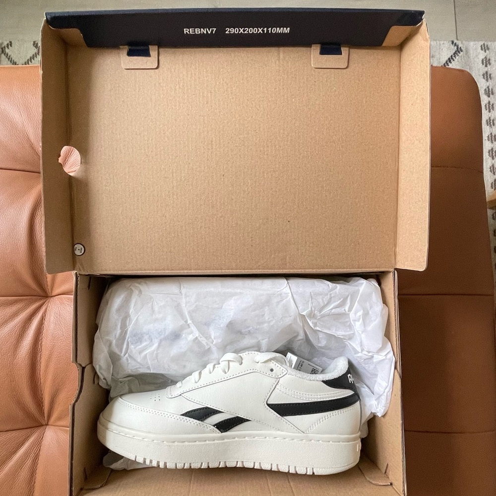 Reebok Club C Double Revenge - White and Black Sneakers